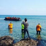 Ankunf eines Bootes - Katja Stützpunkt - Lesbos