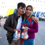 Am Hafen von Lesbos, junges Paar