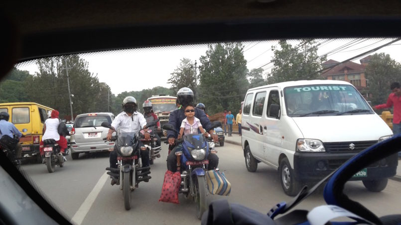 Traffic jam in kathmandu