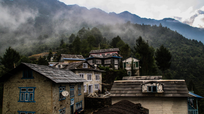 Village of Bupsa, morning view_