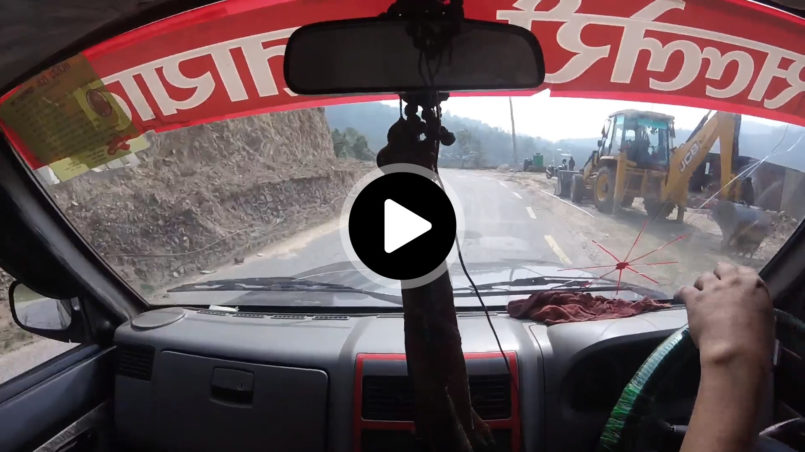 Jeep fahrt von Kathmandu nach Salleri
