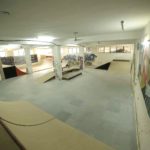 Erster Indoor-Skate-Park, im Keller
