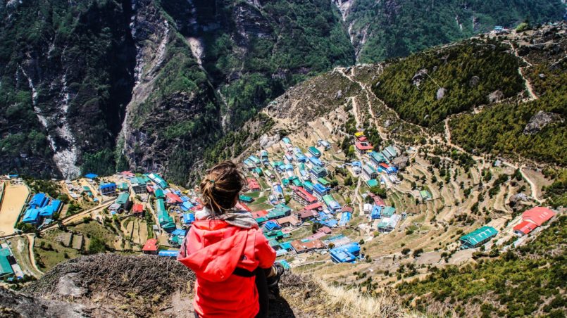 View over Namche Bazaar