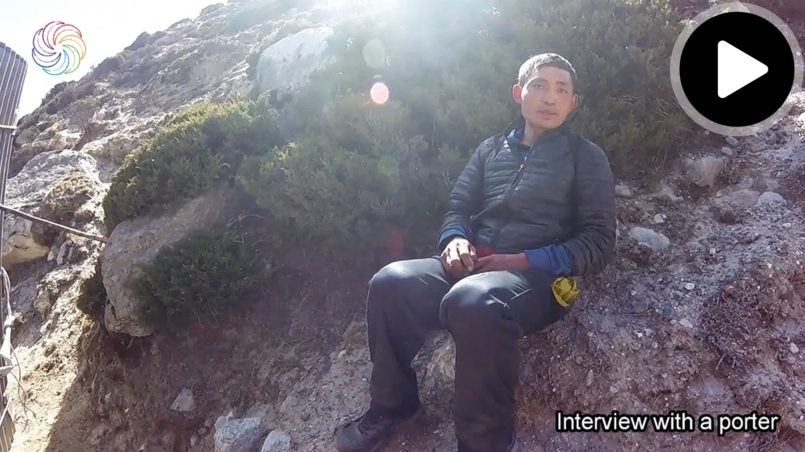 Zweites Interview mit einem Sherpa auf dem Weg zum Everest Basislager