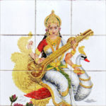 Goddess Saraswati, the Goddess of music, arts & wisdom