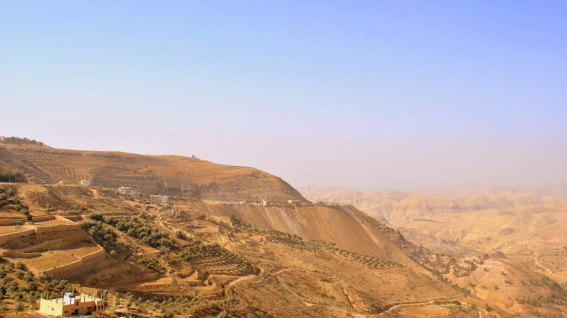 Landschaft zwischen Amman und dem Westjordanland