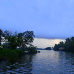 early morning view of backwaters