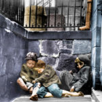 Schlafende Kinder in der Mulberry Street