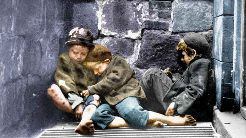 Children Sleeping in Mulberry Street