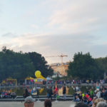 Eine Demo am Karlsplatz