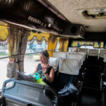Busfahrt von Laos nach Kambodscha.