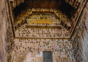 Bats at the entrance of the fort-