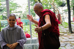 Buddhist debate, Dalai Lama temple, McLeodganj, Himachal Pradesh, India 2