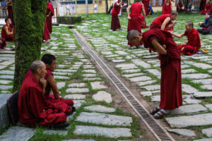 Buddhist debate, Dalai Lama temple, McLeodganj, Himachal Pradesh, India_edited