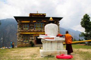 Everest Base Camp (EBC) trek monastery along the way