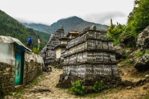 Mani stones, EBC trek, Nepal